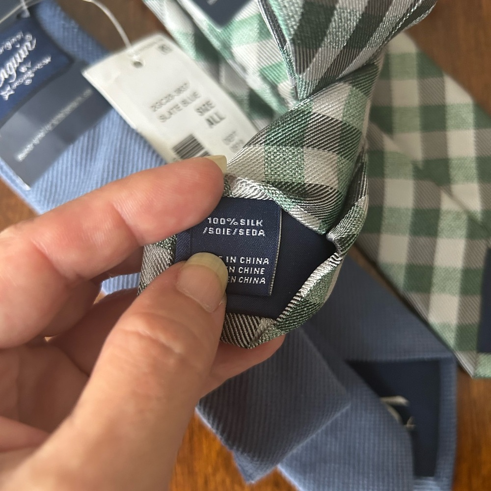 Original Penguin Blue and Checkered Tie Duo - Picture 8 of 8